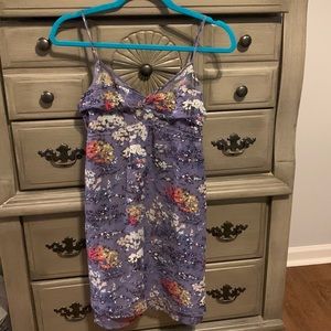 New With Tags American Eagle size 8 floral print purple dress